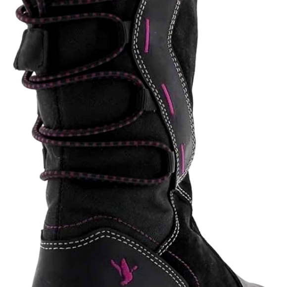 SANTANA CANADA size 6 / 37 womens winter insulated leather boots warm wool lined - Picture 3 of 5